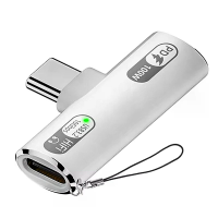 PD100W USB 3.2 Type C naar Type C adapter Snelle lading Type C hoofdtelefoon adapter USB C audio connector voor iPhone 1