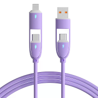 PD100W USB A/USB C naar iP/USB C Kabel Snelladen Gegevensoverdracht Pure Koperen Kern Draad 1M/1,5M Lang voor iPhone 16
