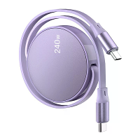 PD240W USB C naar USB C Uittrekbare Kabel Snelle Opladen Gegevensoverdracht Dikke Koperen Kernlijn 12CM 100CM Lang voor