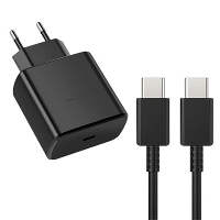 PD45W 1 poorts USB PD lader USB C Snelladeradapter EU stekker US stekker met 1M Type C naar Type C kabel
