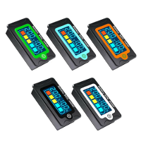 Peacefair Accucapaciteitstester Waterdichte digitale LCD voltmeter Spanningsindicator Meter 12V 24V 36V 48V 72V voor aut