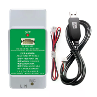 Peacefair PZIOT E02 AC Enkel Fase Din Rail Meter WiFi Energie Vermogen Meter Elektrische Wattmeter Tasmota ESPHome voor