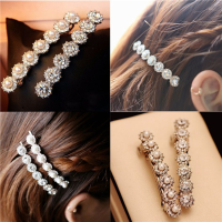 Pearl Rhinestone Hair Clip Barrette Headwear Hairpin Accessories