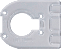 PER grondplaat, halfrond, 7 x 93 x  118 mm Bosch Accessories 2608001110