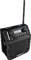PerfectPro DPR2 18V Bouwradio DAB+, VHF (FM) AUX, Bluetooth, DAB+, FM Spatwaterbestendig, Stofdicht, Stofvast Zwart