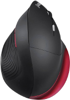 Perixx 718R Draadloze muis Optisch Ergonomisch Zwart/rood