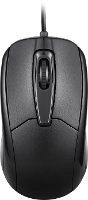 Perixx PERIMICE 209 C Black Muis Kabelgebonden Optisch Zwart 3 Toetsen 1000 dpi