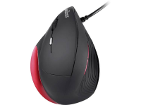 Perixx Perimice 518 Ergonomische muis Optisch Ergonomisch Zwart/rood
