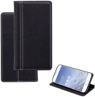 Perlecom Booklet Geschikt Voor Model (gsms): Wiko Jerry Zwart