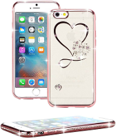 Perlecom Herz iPhone Backcover Geschikt voor model (GSMs): Apple iPhone 7 Plus