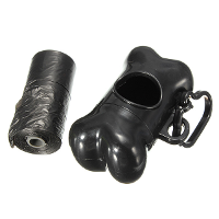 Pet Dog Bone Shape Dispenser Box Garbage Waste Bag Carrier Holder Case
