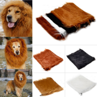 Pet Lion Mane Wig Halloween Costume Clothes For Large Dog Cat 80cm