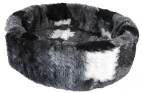 Petcomfort Hondenmand Bont Lapjesdeken Grijs 56x50x15 Cm