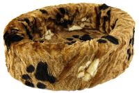 Petcomfort Katten/hondenmand Bont Bruin Grote Poot 46x40x13 Cm