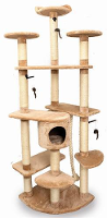 Petcomfort Krabpaal Joep Beige #95;_75x75x218 Cm