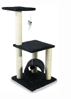 Petcomfort Krabpaal Roos Zwart 40x35x85 Cm