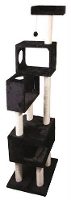 Petcomfort Krabpaal Silvester Zwart #95;_54x54x186 Cm