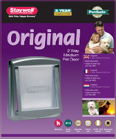 Petsafe Hondenluik Medium Zilver/tranparant 757