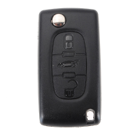 Peugeot 107 207 3 Buttons Remote Flip Folding Key Shell Case