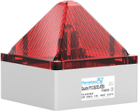 Pfannenberg Flitslamp QUADRO F12 3G/3D 230 AC RD 21041105008 Rood Rood 230 V/AC