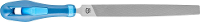 PFERD 11216156 Werkplaatsvijl plat spits kap 1 inclusief ergonomisch vijlheft voor grove verspaning en afbramen Lengte 150 mm 1 stuk(s)