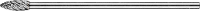 PFERD 21103227 Freesstift Lengte 175 mm Afmeting, Ø 10 mm Werklengte 25 mm Schachtdiameter 6 mm
