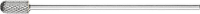 PFERD 21105327 Freesstift Wals Lengte 175 mm Afmeting, Ø 12 mm Werklengte 25 mm Schachtdiameter 6 mm