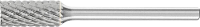 PFERD 21200443 Freesstift Cilinder Lengte 43 mm Afmeting, Ø 6 mm Werklengte 13 mm Schachtdiameter 3 mm