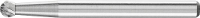 PFERD 21211043 Freesstift Bol Lengte 33 mm Afmeting, Ø 3 mm Werklengte 2 mm Schachtdiameter 3 mm