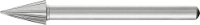 PFERD 22392553 Freesstift Lengte 38.7 Mm Afmeting, Ø 5.2 Mm Werklengte 8.7 Mm Schachtdiameter 3 mm