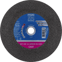PFERD EHT 230 3,2 ZIRKON SG CAST 61110000 Doorslijpschijf recht 230 mm 25 stuk(s) Grijs/grauw sferoïdisch gietijzer