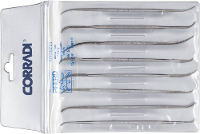 PFERD TOOLS 19505752 Set precisie riffelvijlen 8 delig type 575 Zwitserse kap 0 grof Lengte 150 mm 1 stuk(s)