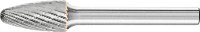 PFERD TOOLS 21000075 Freesstift Ronde boog Lengte 60 mm Afmeting, Ø 10 mm Werklengte 20 mm Schachtdiameter 6 mm