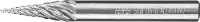 PFERD TOOLS 21001034 Freesstift Hardmetaal Spitse kegel Lengte 55 mm Afmeting, Ø 6 mm Werklengte 18 mm Schachtdiameter 6 mm 1 stuks