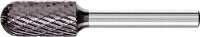 PFERD TOOLS 21105324 Freesstift Wals Lengte 65 mm Afmeting, Ø 12 mm Werklengte 25 mm Schachtdiameter 6 mm