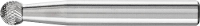 PFERD TOOLS 21112576 Freesstift Hardmetaal Bol 6 mm Lengte 45 mm Afmeting, Ø 6 mm Werklengte 5 mm Schachtdiameter 6 mm 1 stuks