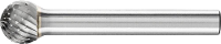 PFERD TOOLS 21112746 Freesstift Bol Lengte 49 mm Afmeting, Ø 10 mm Werklengte 9 mm Schachtdiameter 6 mm