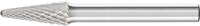 PFERD TOOLS 21124994 Freesstift Kegel Lengte 60 mm Afmeting, Ø 8 mm Werklengte 20 mm Schachtdiameter 6 mm