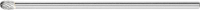 PFERD TOOLS 21135027 Freesstift Lengte 163 mm Afmeting, Ø 8 mm Werklengte 13 mm Schachtdiameter 6 mm