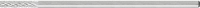 PFERD TOOLS 21201287 Freesstift Cilinder Lengte 75 mm Afmeting, Ø 3 mm Werklengte 13 mm Schachtdiameter 3 mm