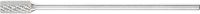 PFERD TOOLS 21201487 Freesstift Cilinder Lengte 88 mm Afmeting, Ø 6 mm Werklengte 13 mm Schachtdiameter 3 mm