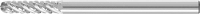 PFERD TOOLS 21205184 Freesstift Wals Lengte 43 mm Afmeting, Ø 3 mm Werklengte 13 mm Schachtdiameter 3 mm
