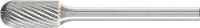 PFERD TOOLS 21205253 Freesstift Wals Lengte 43 mm Afmeting, Ø 6 mm Werklengte 13 mm Schachtdiameter 3 mm