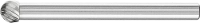 PFERD TOOLS 21212553 Freesstift Bol Lengte 34 mm Afmeting, Ø 4 mm Werklengte 3 mm Schachtdiameter 3 mm