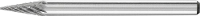 PFERD TOOLS 21214083 Freesstift Kegel Lengte 37 mm Afmeting, Ø 3 mm Werklengte 7 mm Schachtdiameter 3 mm