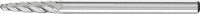 PFERD TOOLS 21218135 Freesstift Ronde boog Lengte 43 mm Afmeting, Ø 3 mm Werklengte 13 mm Schachtdiameter 3 mm