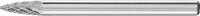 PFERD TOOLS 21222583 Freesstift Spitsboog Lengte 37 mm Afmeting, Ø 3 mm Werklengte 7 mm Schachtdiameter 3 mm