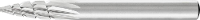 PFERD TOOLS 22440726 Freesstift Spitsboog Lengte 60 mm Afmeting, Ø 6 mm Werklengte 18 mm Schachtdiameter 6 mm