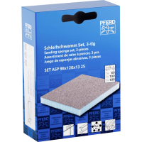 PFERD TOOLS 44698011 PAARD watervaste schuurspons 98x120x13 mm A60, A100, A180 dubbelzijdig voor universeel gebruik 1 stuk(s)