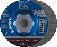 PFERD TOOLS 64185125 Cc Grind Solid Sg Steel Slijpschijf Diameter 125 mm 10 stuk(s)